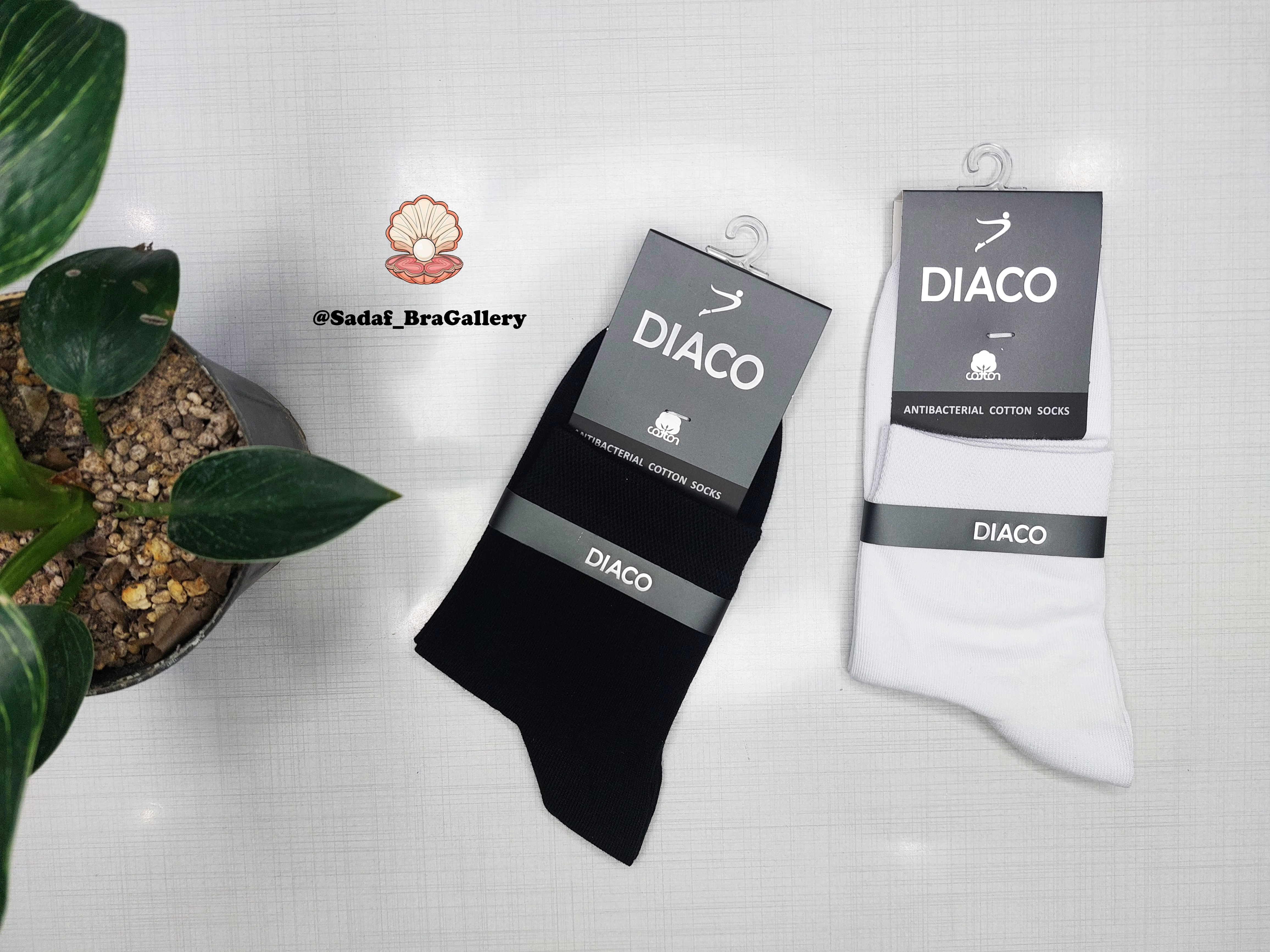 جوراب مردانه نیم ساق نخ پنبه نانو دیاکو Diaco